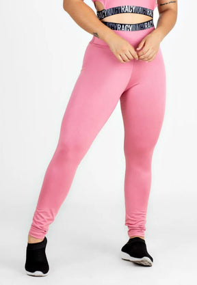 Calça Legging com Elástico Cintura Alta