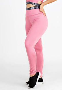 Calça Legging com Elástico Cintura Alta